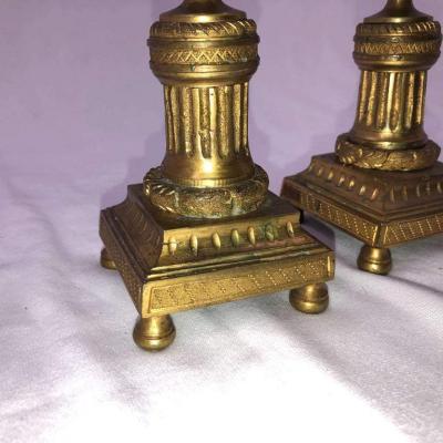 Pair of Louis XVI Bronze Cassollettes