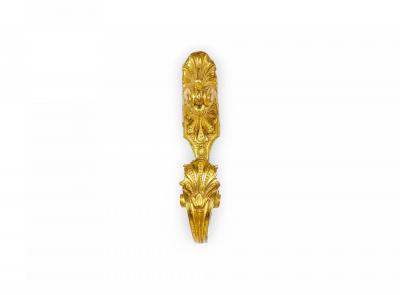 Pair of Louis XVI Bronze Shell Tie Backs