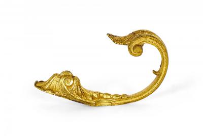 Pair of Louis XVI Bronze Shell Tie Backs