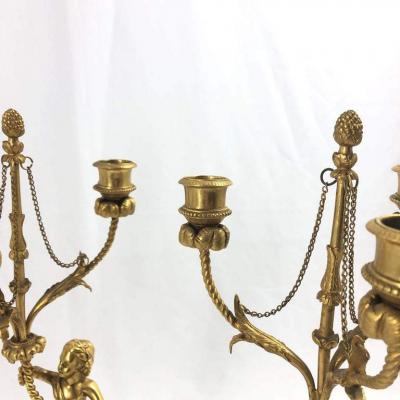 Pair of Louis XVI Figural Candelabra