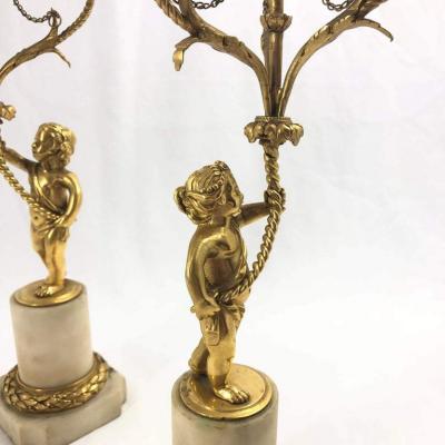 Pair of Louis XVI Figural Candelabra