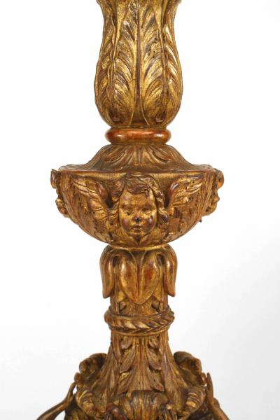 Pair of Louis XVI Gilt Pedestal