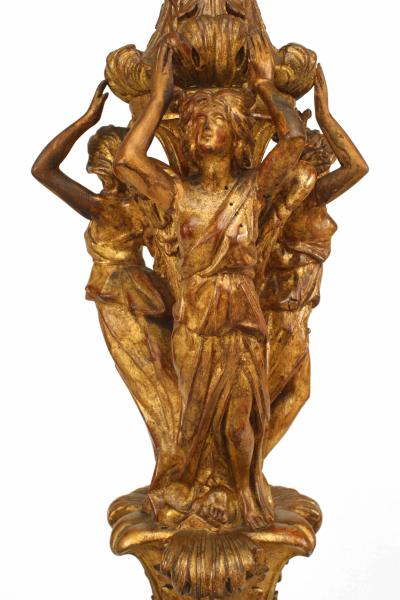 Pair of Louis XVI Gilt Pedestal