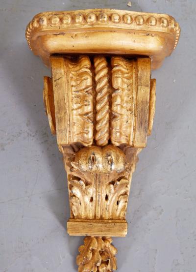 Pair of Louis XVI Giltwood Brackets