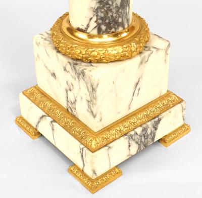 Pair of Louis XVI Marble Pedestals