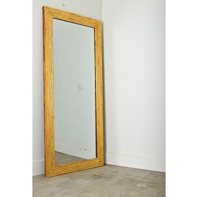 Pair of Louis XVI Reeded Gilt Mirrors