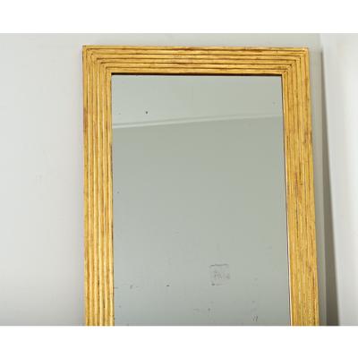 Pair of Louis XVI Reeded Gilt Mirrors