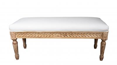 Pair of Louis XVI Style Beechwood Benches