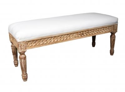 Pair of Louis XVI Style Beechwood Benches