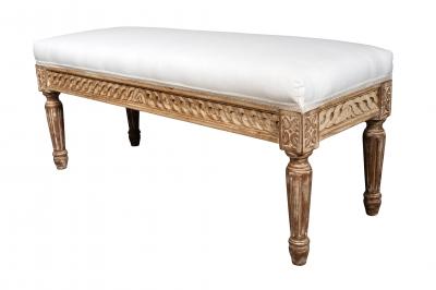 Pair of Louis XVI Style Beechwood Benches