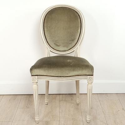Pair of Louis XVI Style Chairs France circa 1950