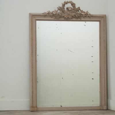 Pair of Louis XVI Style Painted Mantle Mirrors