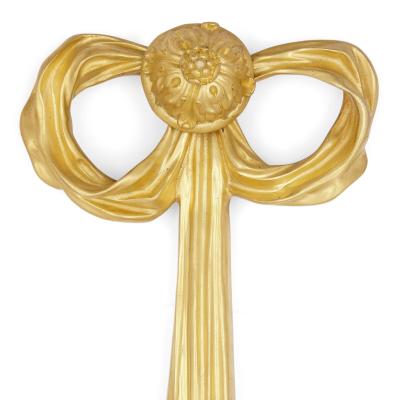 Pair of Louis XVI style gilt bronze sconces