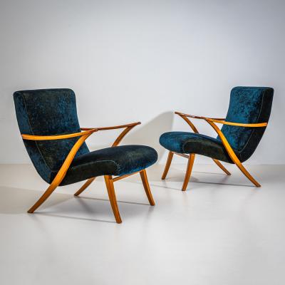 Pair of Lounge Chairs Czechia Mid 20th Century