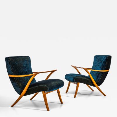 Pair of Lounge Chairs Czechia Mid 20th Century