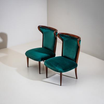 Pair of Lounge Chairs Italy 1950s