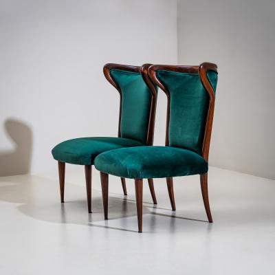 Pair of Lounge Chairs Italy 1950s