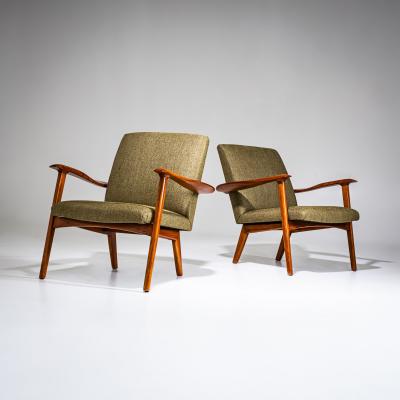 Pair of Lounge Chairs Probably Italy Mid 20th Century