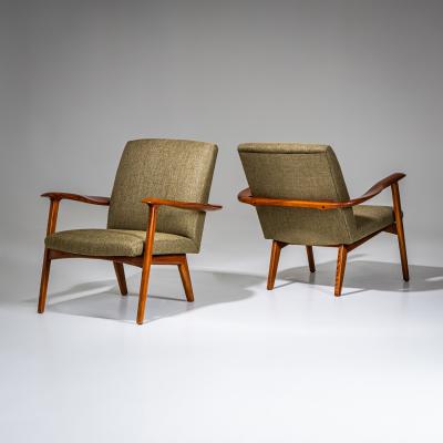 Pair of Lounge Chairs Probably Italy Mid 20th Century
