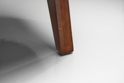 Pair of Lounge Chairs Upholstered in Burnt Orange Mohair Norway 1940s