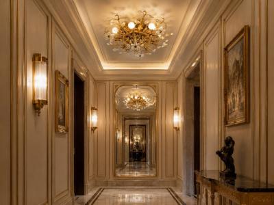 Pair of Lovely Flush Mount Ceiling Light by Banci Firenze Italy circa 1970s
