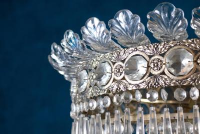 Pair of Luxurious Crystal Chandelier Italy 1940