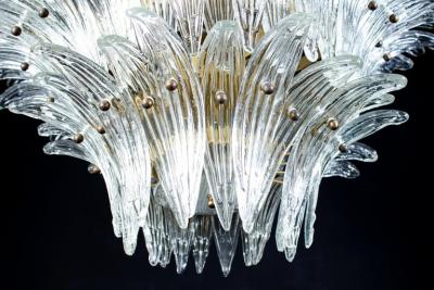 Pair of Luxury Murano Palmette Chandelier 1970s
