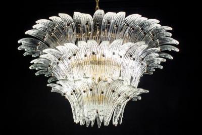 Pair of Luxury Murano Palmette Chandelier 1970s