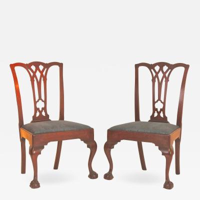 Pair of Mahogany Chippendale Side Chairs