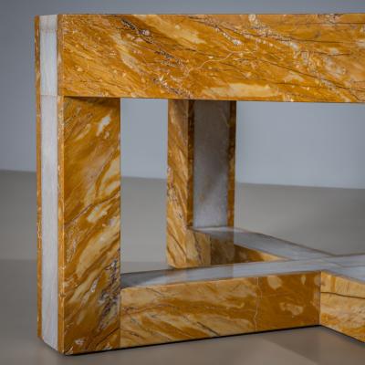 Pair of Marble Coffee Tables Italy Mid 20th Century