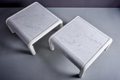 Pair of Marble Coffee Tables by Gae Aulenti for Knoll