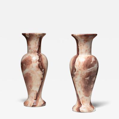 Pair of Marble Vases