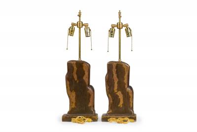 Pair of Marianna von Allesch American Art Deco Figural Table Lamps