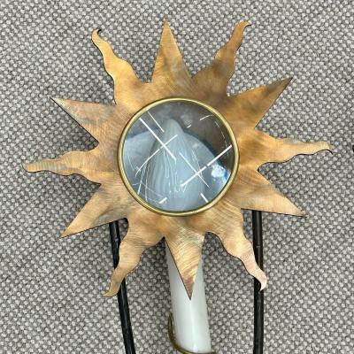 Pair of Mark Brazier Jones Copper Star Sconces Olympia Hand Hammered