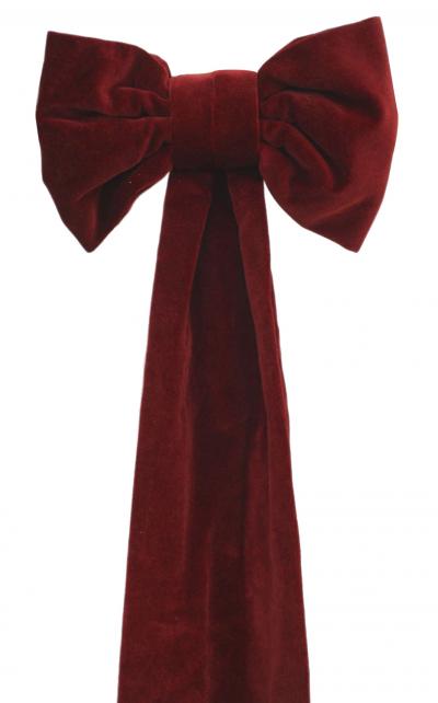 Pair of Maroon Velvet Bows