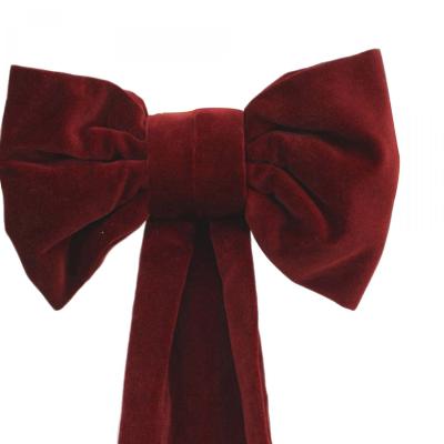 Pair of Maroon Velvet Bows