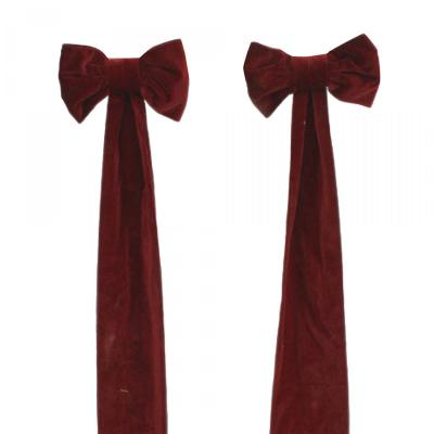 Pair of Maroon Velvet Bows