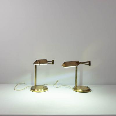 Pair of Marset articulated desk lamps 1980s
