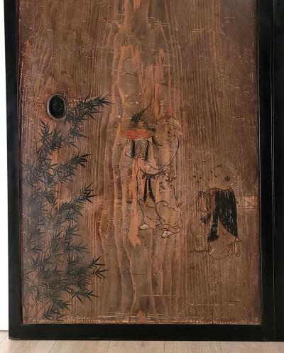 Pair of Meiji Period Painted Sliding Doors