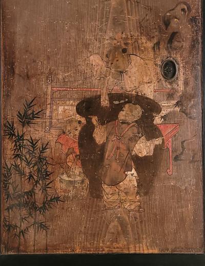 Pair of Meiji Period Painted Sliding Doors