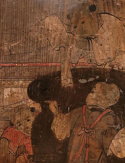 Pair of Meiji Period Painted Sliding Doors