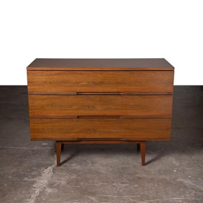 Pair of Mel Smilow Walnut Three Drawer Chests USA 1960s