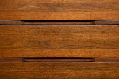 Pair of Mel Smilow Walnut Three Drawer Chests USA 1960s