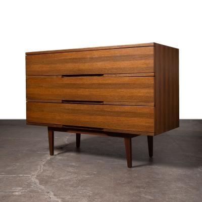 Pair of Mel Smilow Walnut Three Drawer Chests USA 1960s