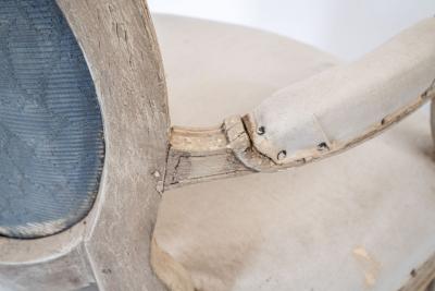 Pair of Mid 19th Century Louis XVI Style Armchairs