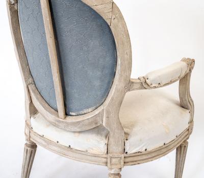 Pair of Mid 19th Century Louis XVI Style Armchairs