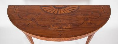 Pair of Mid 19th Century Profusely Inlaid Satinwood Console Tables