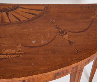 Pair of Mid 19th Century Profusely Inlaid Satinwood Console Tables