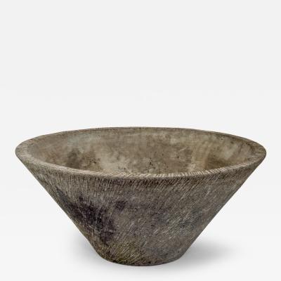 Pair of Mid 20th Century Concrete Conical Planters