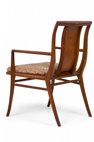 Pair of Mid Century American Upholstered Seat Armchairs